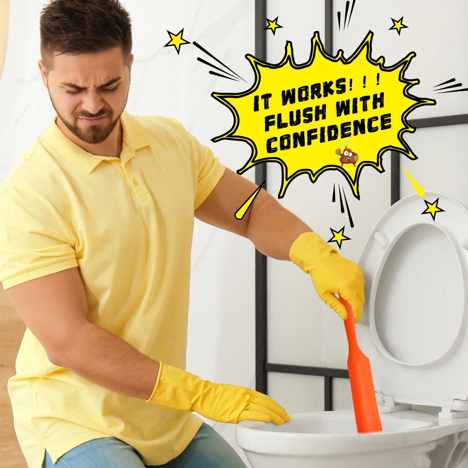 COZYMATE orange knife cleans easily with soap and water after use.