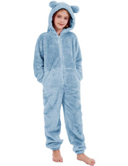 COZYPOIN hooded romper features 3D ears for a cute everyday look.