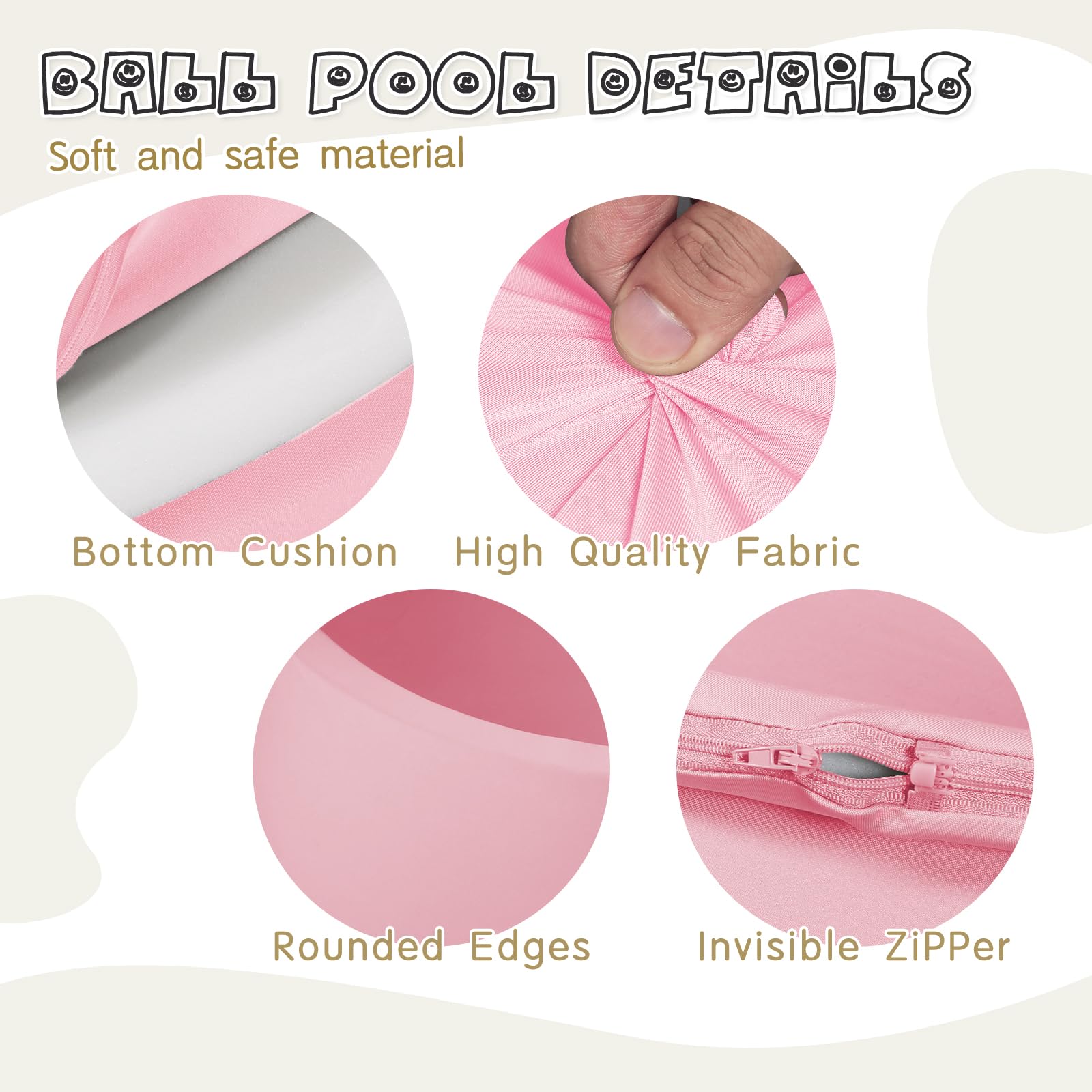 COZYTRAUM zippered cover removes easily for washing and quick cleanup.