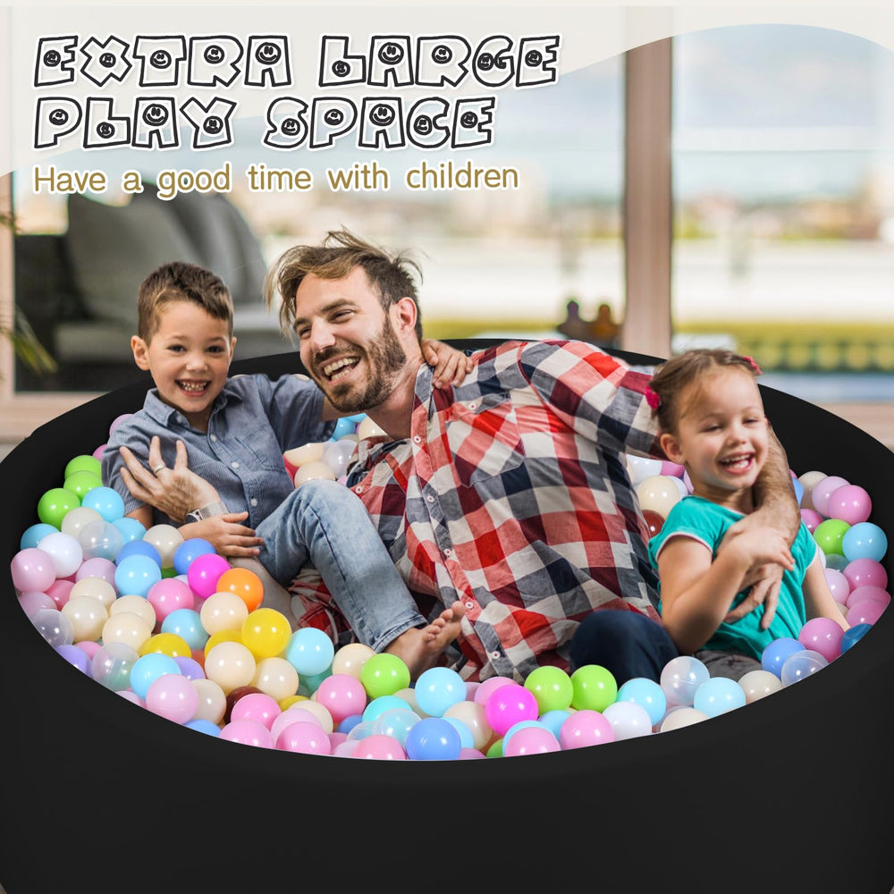 COZYTRAUM ball pit placed in a cozy living room for family play