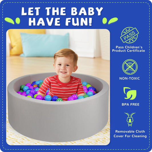 COZYTRAUM ball pit outer wall with soft velvet for secure play