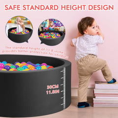 COZYTRAUM foam ball pit vacuum-sealed design helps quick recovery after opening.