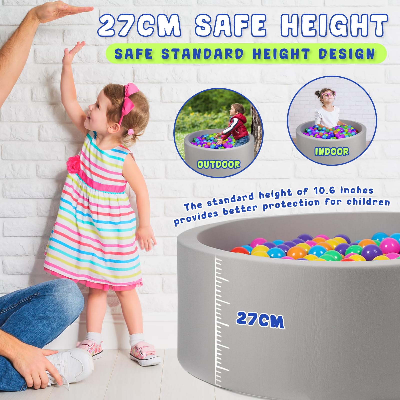 COZYTRAUM compact-storage stackable ball pit demonstrates space-saving design