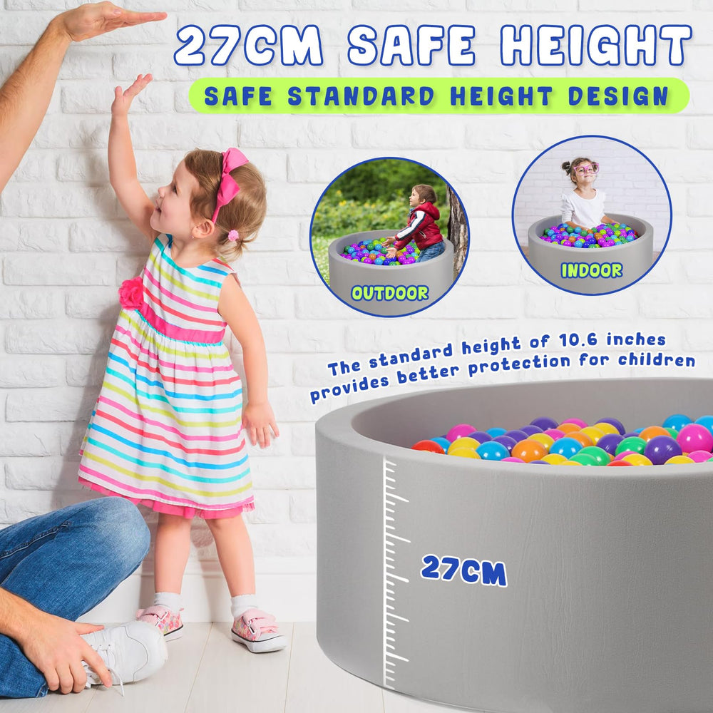 COZYTRAUM compact-storage stackable ball pit demonstrates space-saving design