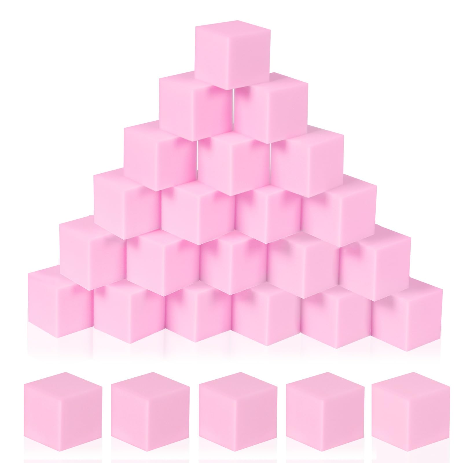 COZYTRAUM pink foam cubes close-up showing soft padding for safe play