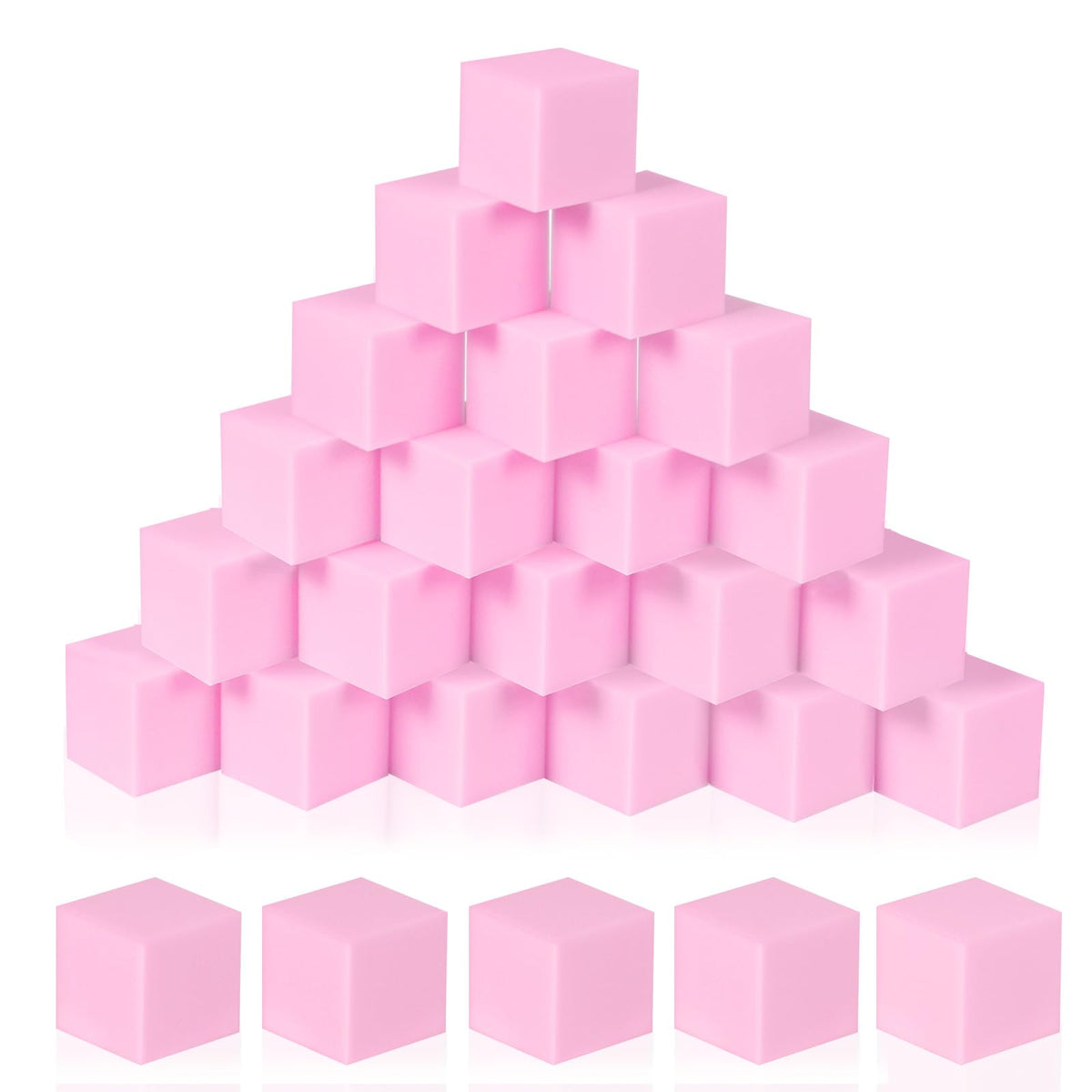 COZYTRAUM pink foam cubes close-up showing soft padding for safe play