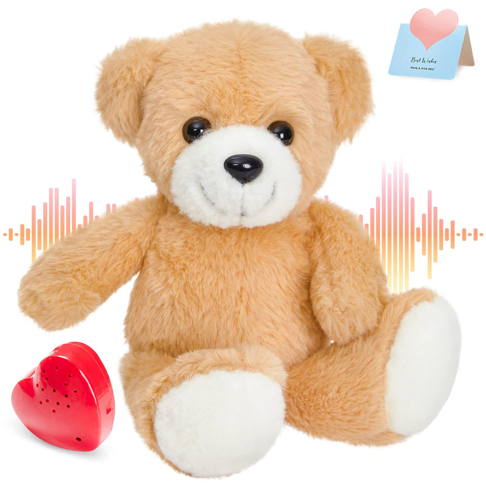 CozyWorld heartbeat bear front view with memory recording feature