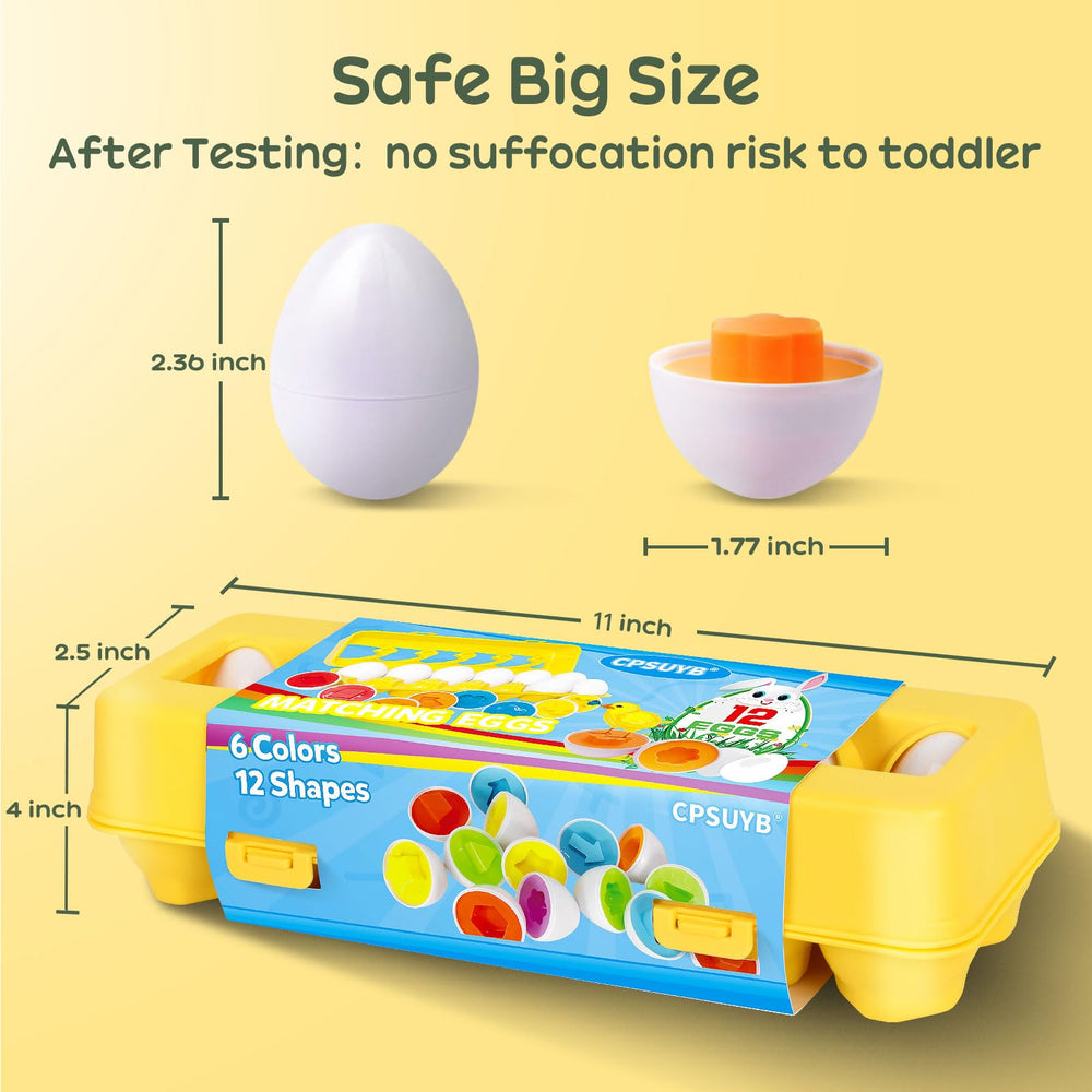 CPSYUB eggs serve as Christmas gifts for toddlers with educational play.
