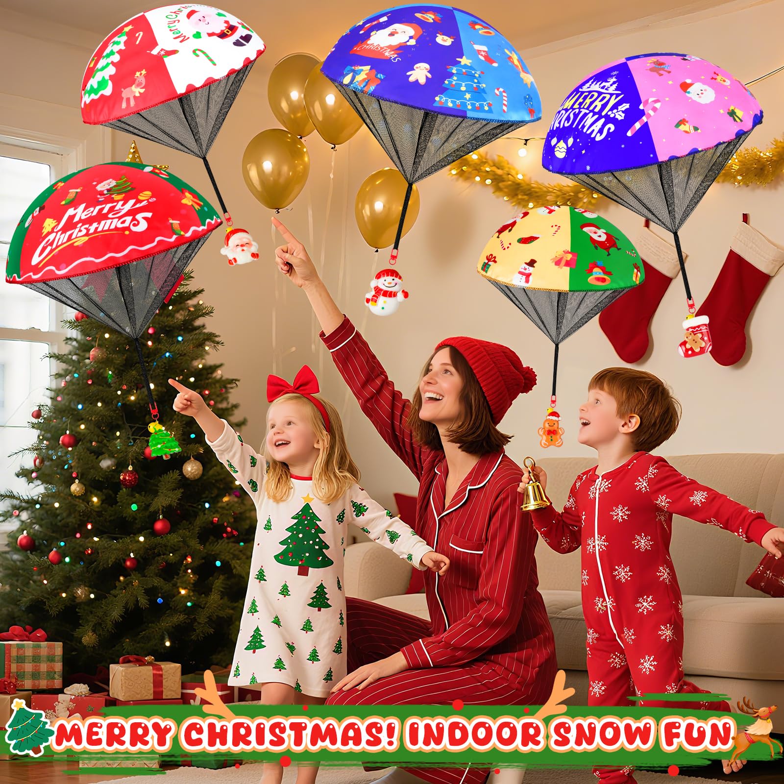 CPSYUB Christmas parachute toy compact for travel and stocking fillers