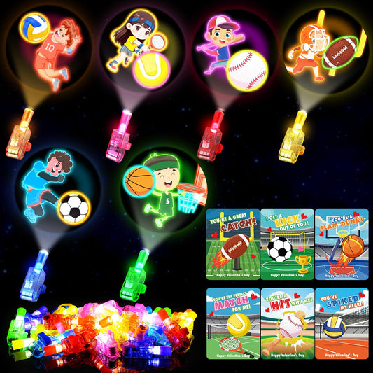CPSYUB sports valentines finger lights glow brightly for classroom celebrations.
