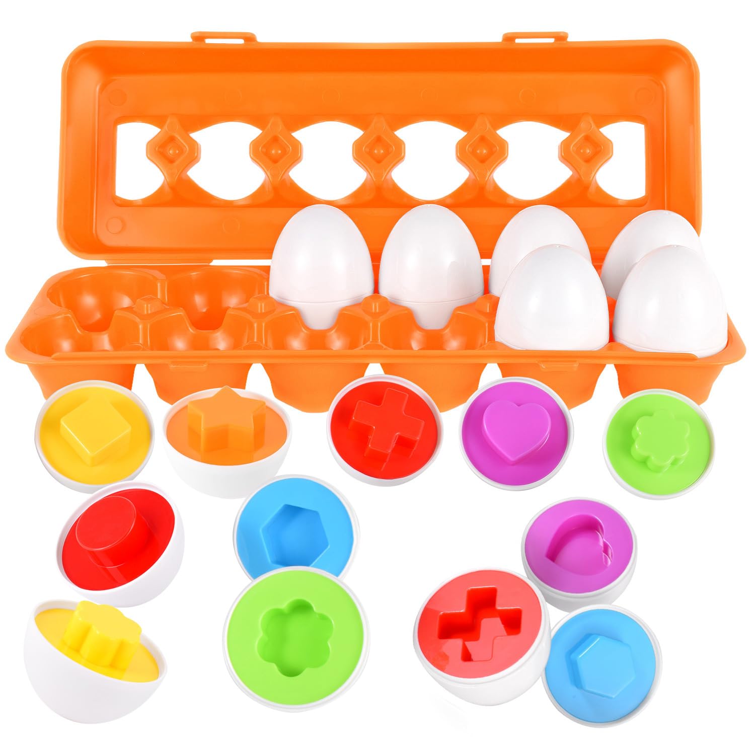 CPSYUB toddler eggs set stackable for easy grasp and motor skill play.