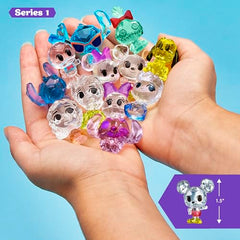 Close-up of the 1.5-inch crystal mini figure.
