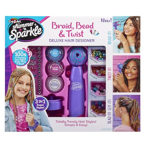 Cra-Z-Art hair-beader comb helps apply beads quickly for shiny, party-ready looks