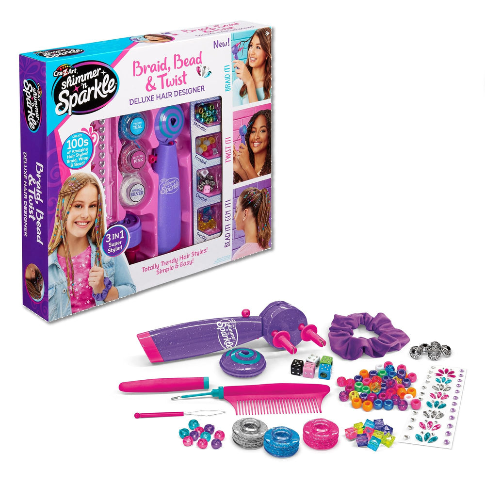 Cra-Z-Art Shimmer ’n Sparkle braid-styler tool fuels endless hair designs