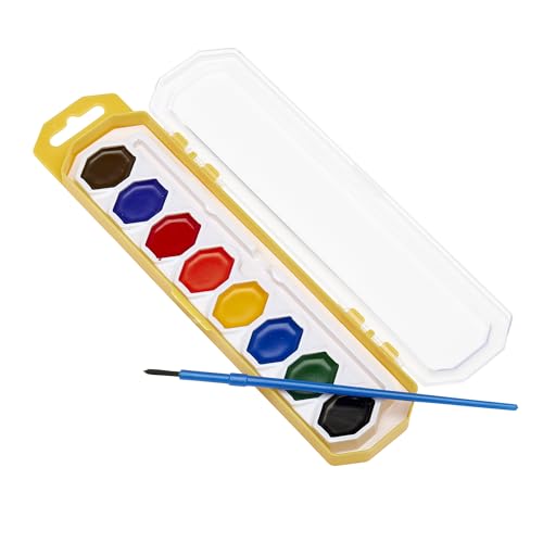Bright color swatches demonstrating translucent washes for beginner painters