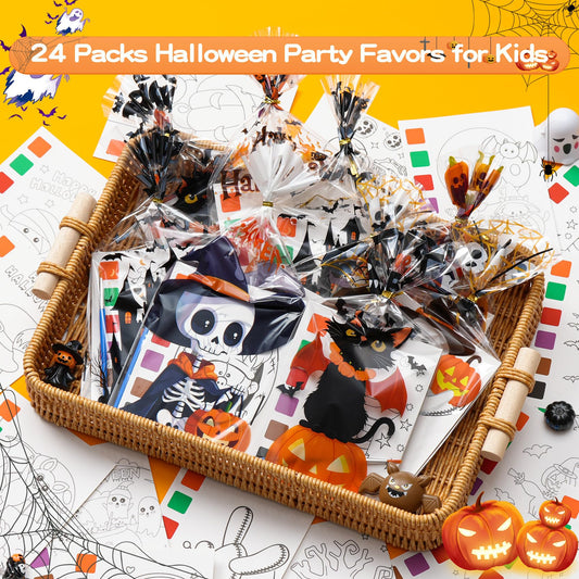 Cracoring Halloween gift bags with designs for easy party favors