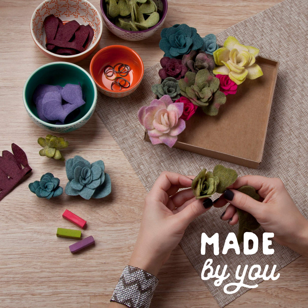 Craft Crush Felt Succulents gift-ready packaging inspires thoughtful gifting.