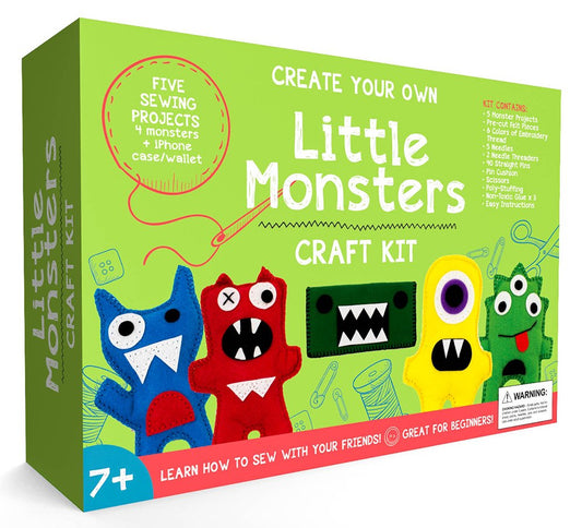 Little Monsters sewing kit collection sparks kids creativity during crafts