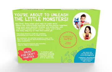 Little Monsters sewing kit perfect gift for kids parties and bonding