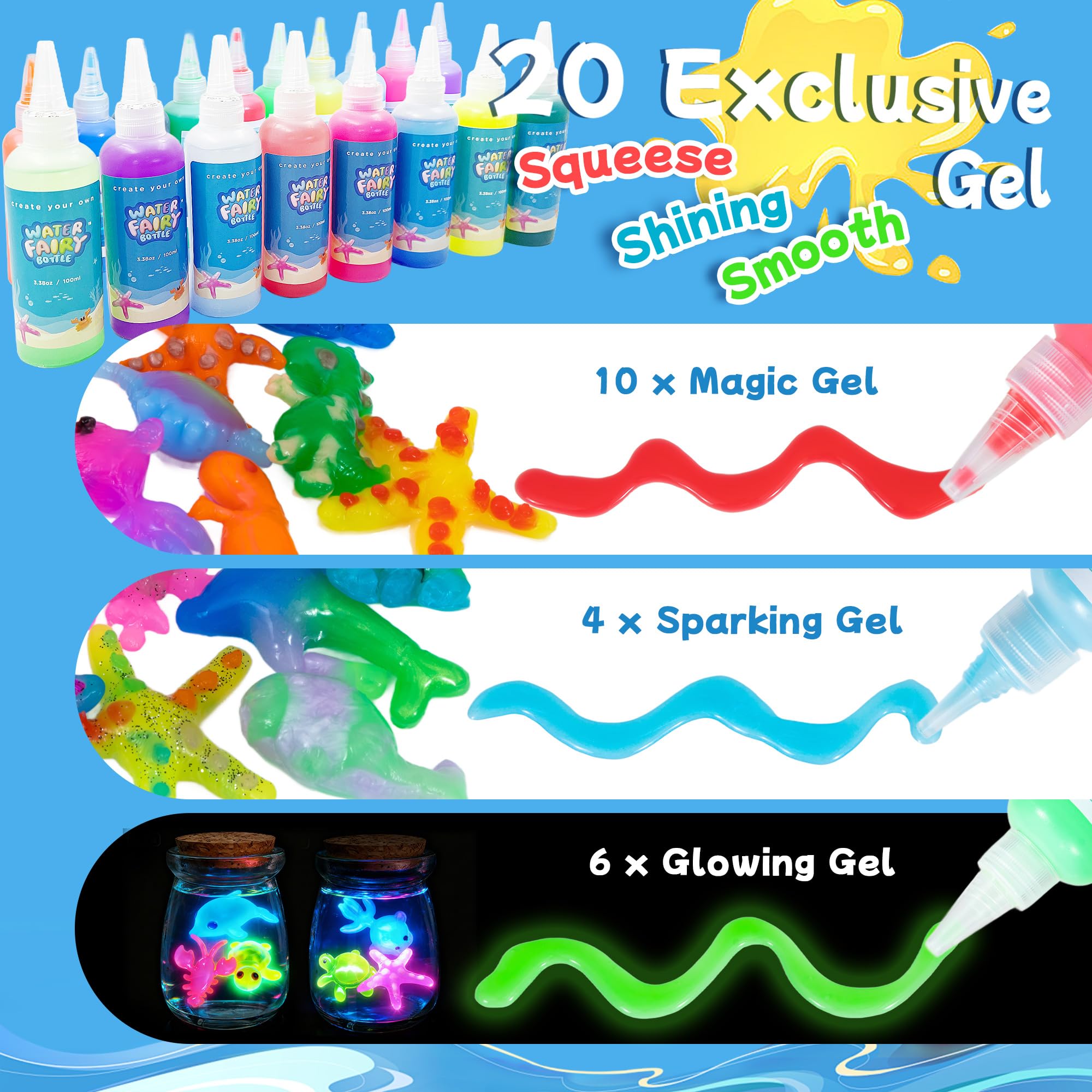 Craft Spot color stickers and net for ocean scene decoration