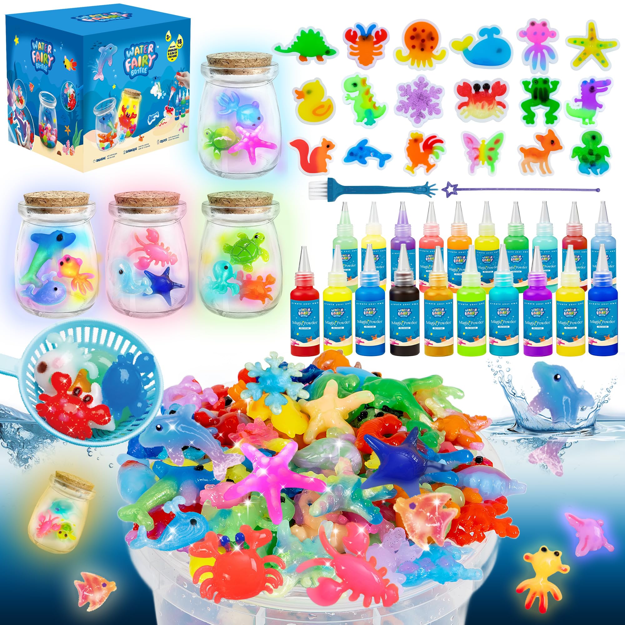 Craft Spot glow water fairy kit box, all-in-one set for creative play