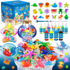 Craft Spot LED Night Light shows aqua sea world glow for bedtime ambiance