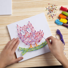 Craft-tastic 170 pins included for secure, kid-friendly stringing