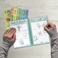 Craft-Tastic Scavenger Hunt Journal nature materials captures leaves and petals for creative pages.