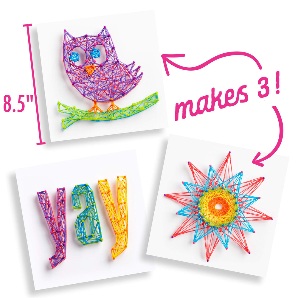Craft-tastic String Art YAY canvas, bold design ready for display
