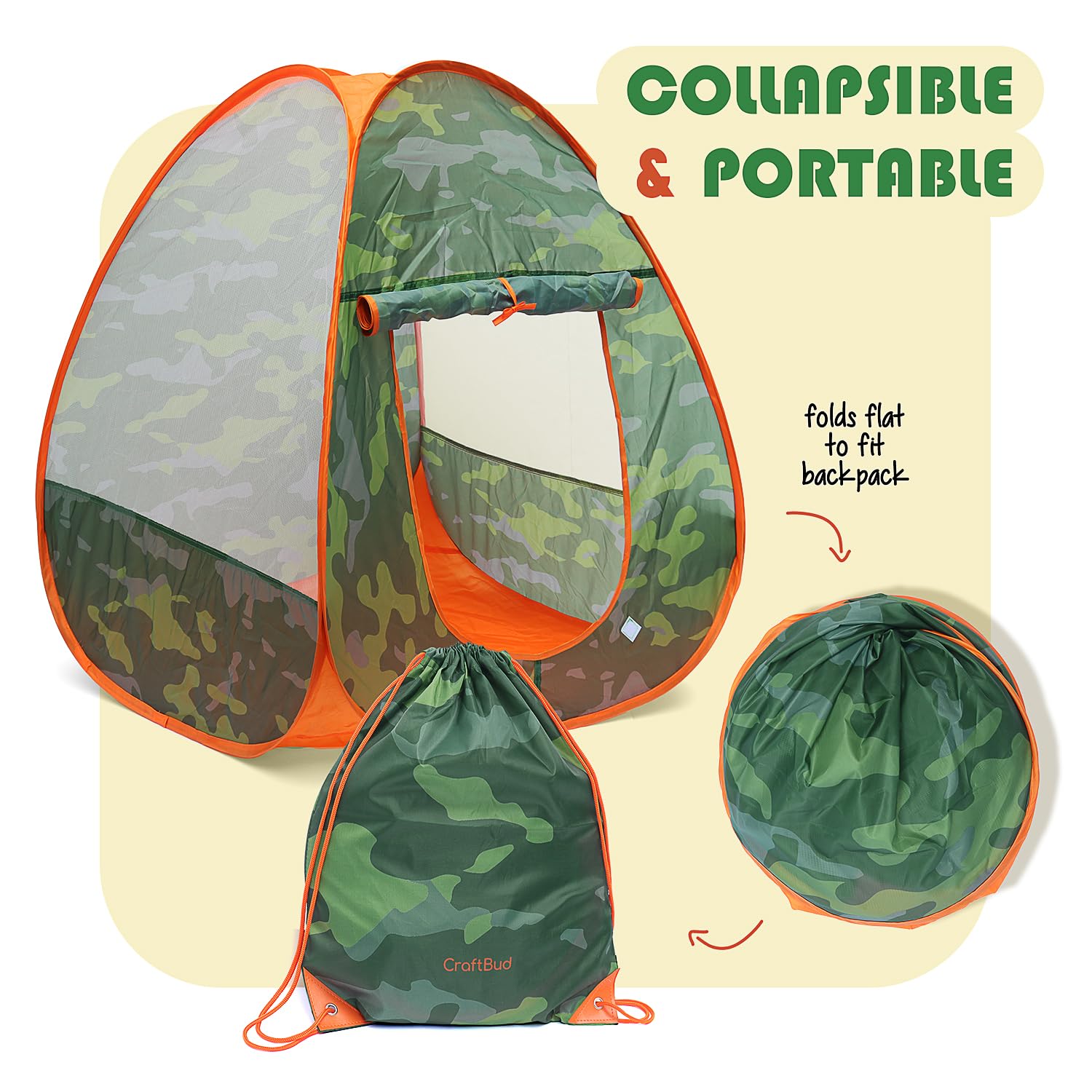 CraftBud flashlight-compass-whistle image supports safety and active adventure