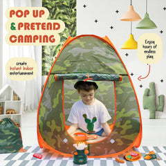 CraftBud lantern provides warm light for cozy camping storytelling