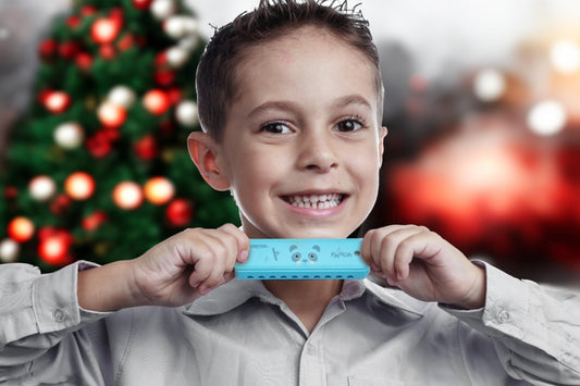 CRAFTEEM Color Blues Harmonica ergonomic design supports small hands and safe handling.