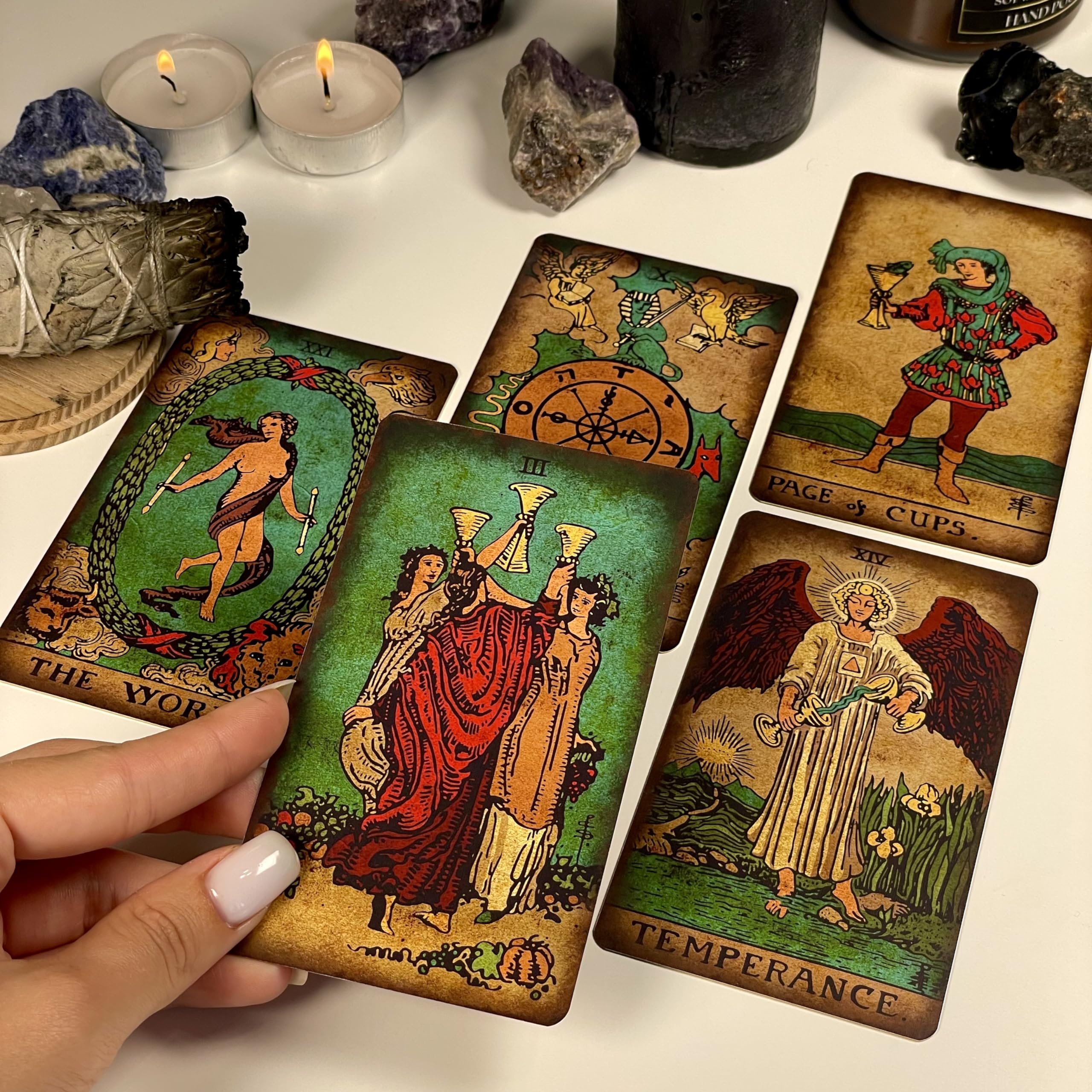 CRAFTERIAN Bright Tarot compact box provides secure storage and gifting