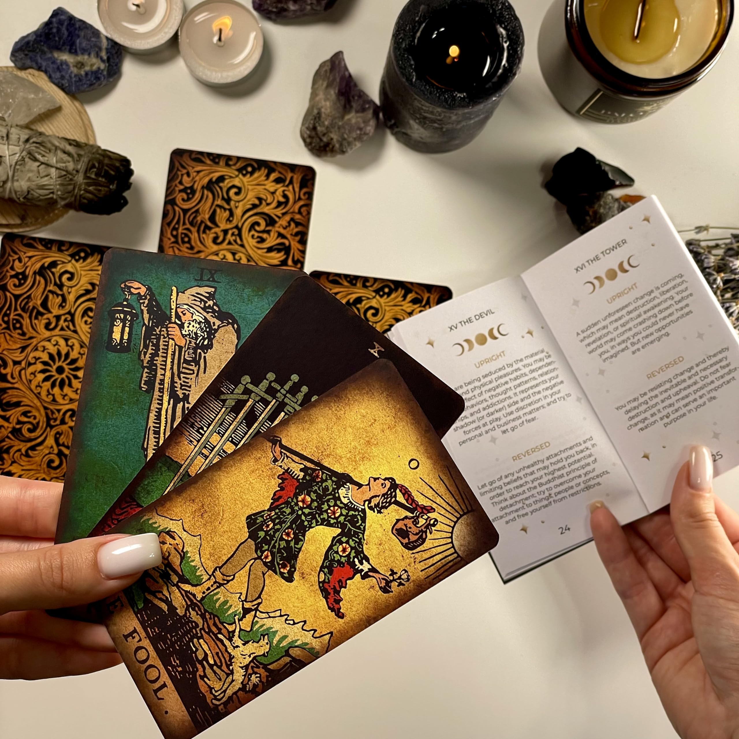 CRAFTERIAN Bright Tarot velvet gift bag ensures safe transport and presentation