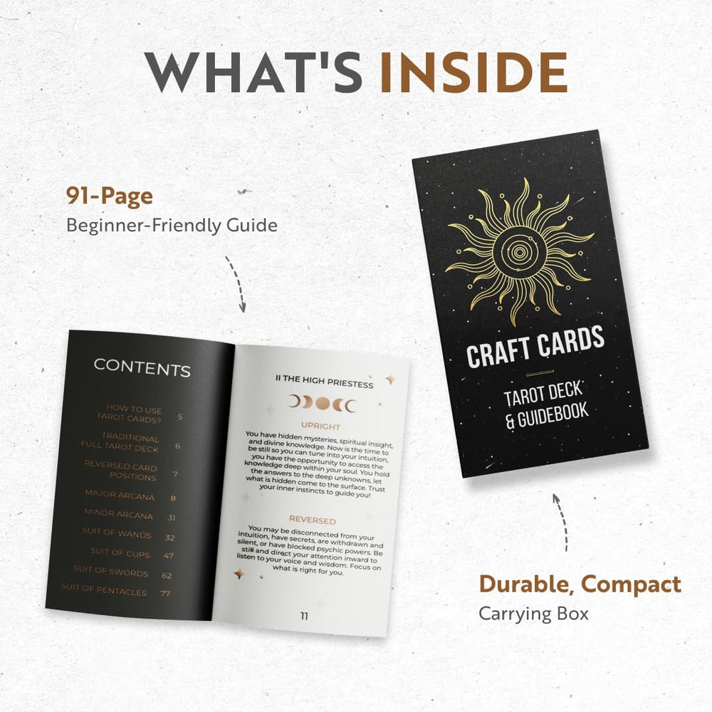 Gold foil edges on the cards add elegance for premium presentation.