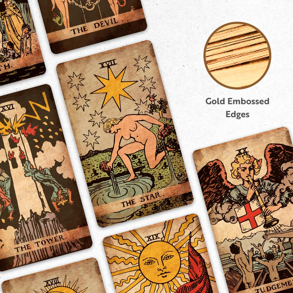 Vintage-inspired artwork of the CRAFTERIAN deck capturing archetypes for interpretation.