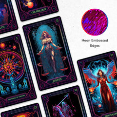 CRAFTERIAN Neon Tarot packaging design for gifting appeal