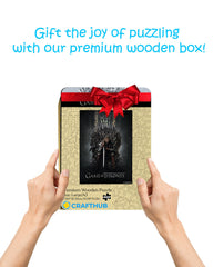 A3-size puzzle box for convenient storage and display