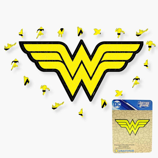 Crafthub Wonder Women puzzle front view, vibrant colors for an engaging evening activity.