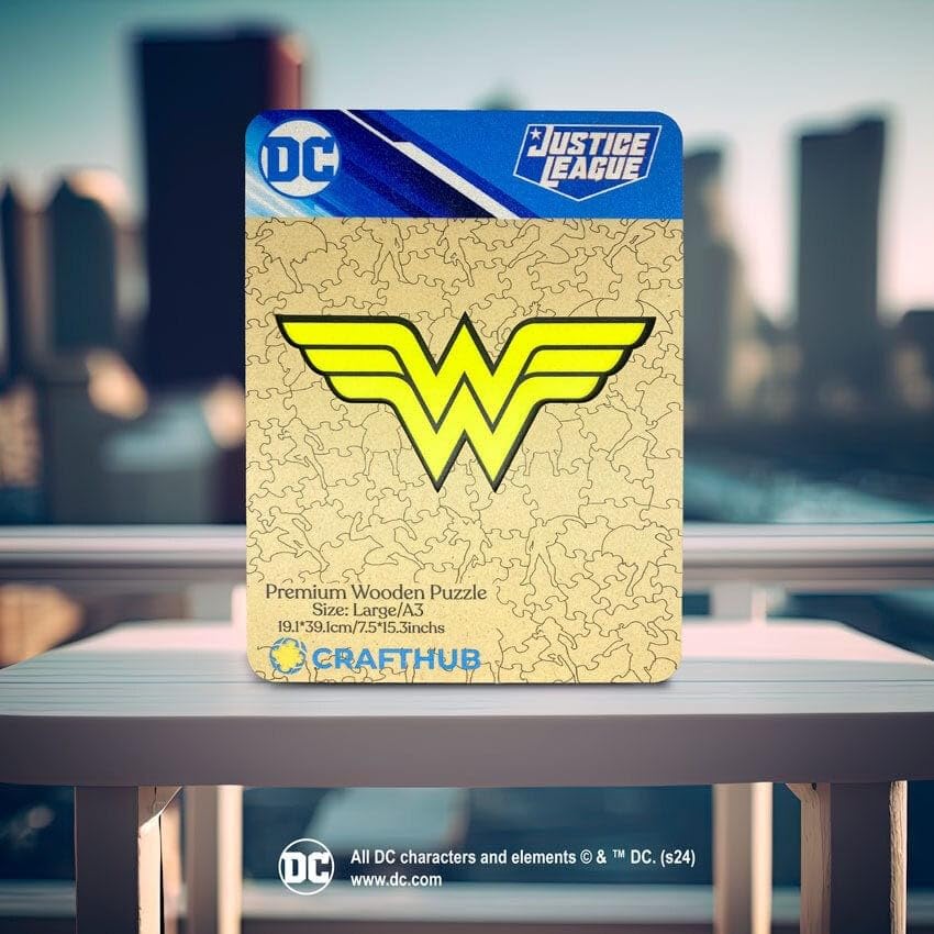 Crafthub Wonder Women puzzle pieces, laser-cut precision for a satisfying build.