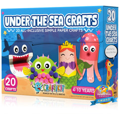 Craftikit 20 Under The Sea mermaid craft kit for kids boosts imagination.