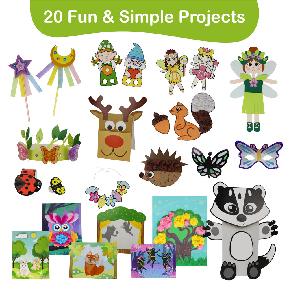 Craftikit included materials let children craft without needing extra supplies.