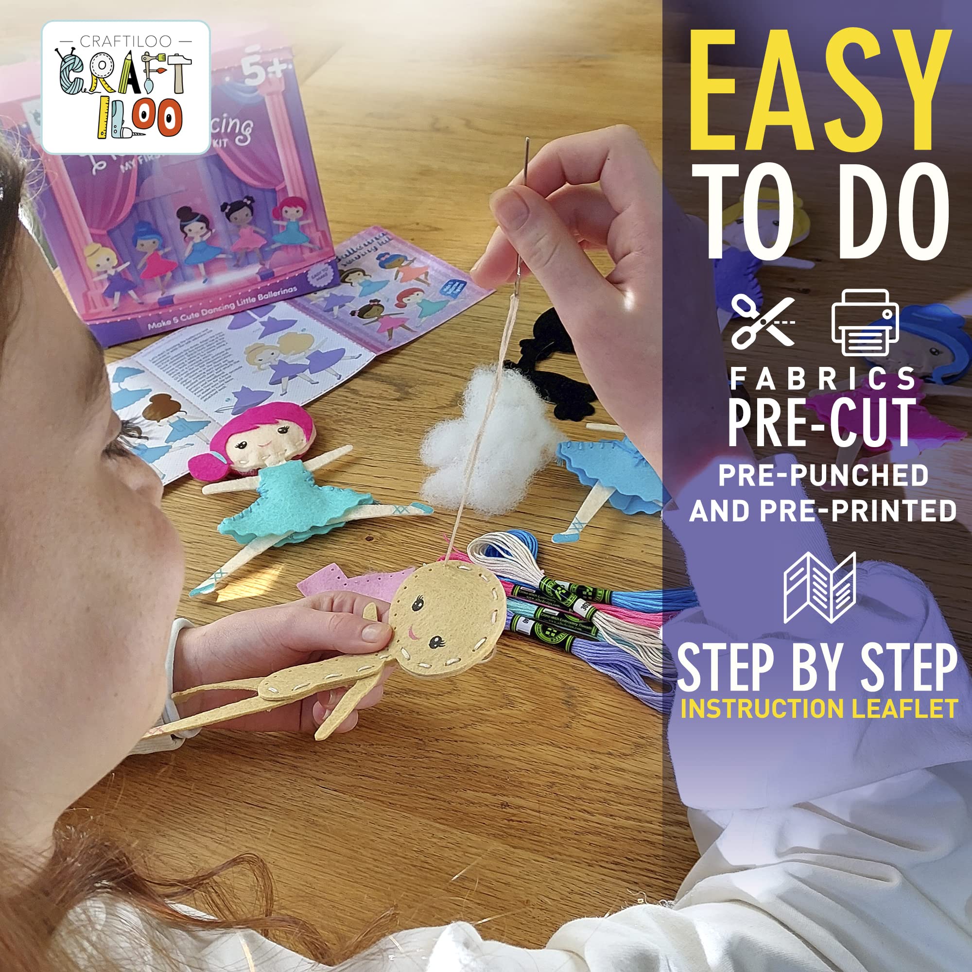 CRAFTILOO five projects offer imaginative play and foundational sewing skills.