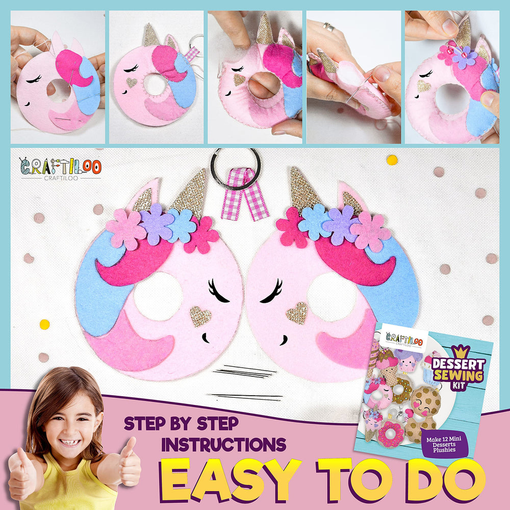 Craftiloo beginner sewing kit with safe needles and essential tools