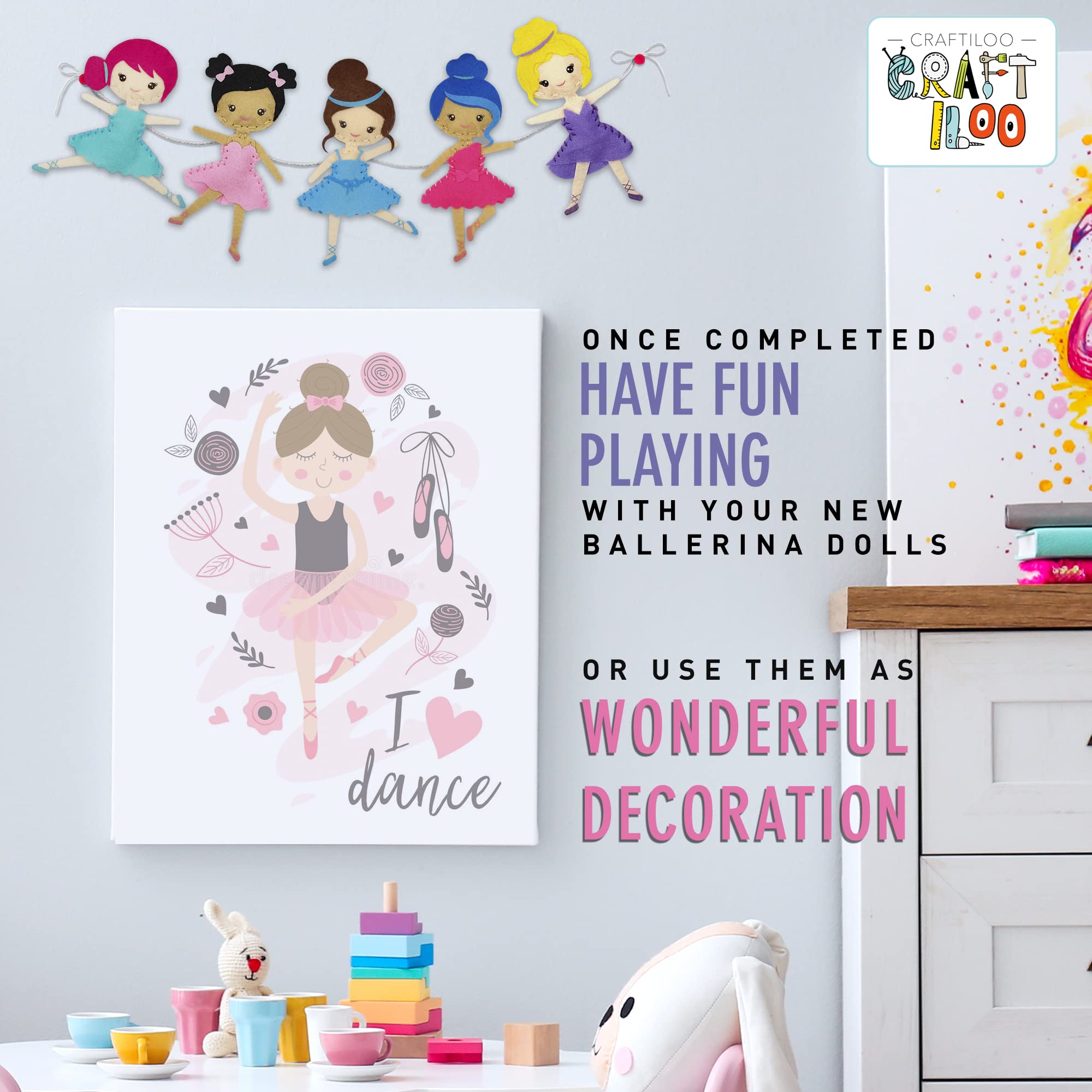 CRAFTILOO gift-ready set is ideal for birthdays or classroom crafts.