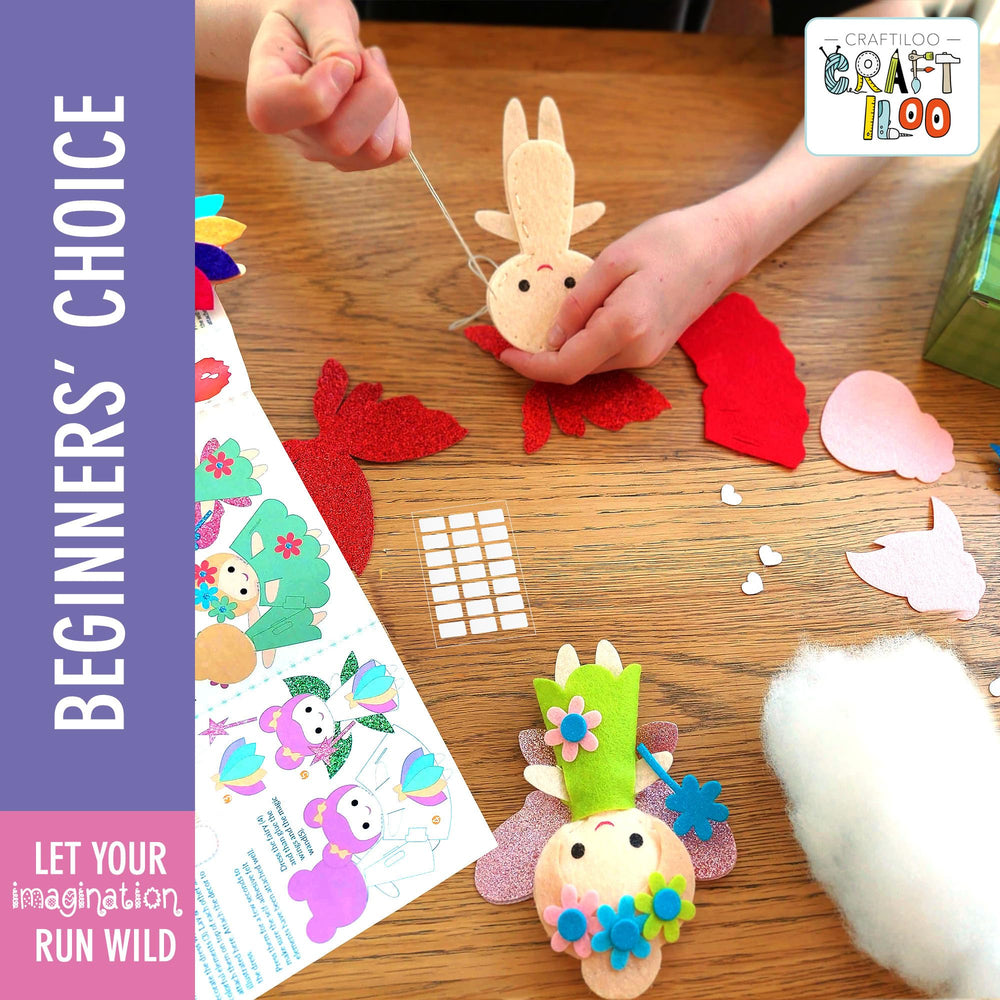 Craftiloo illustrated guide guiding beginners through simple sewing steps.