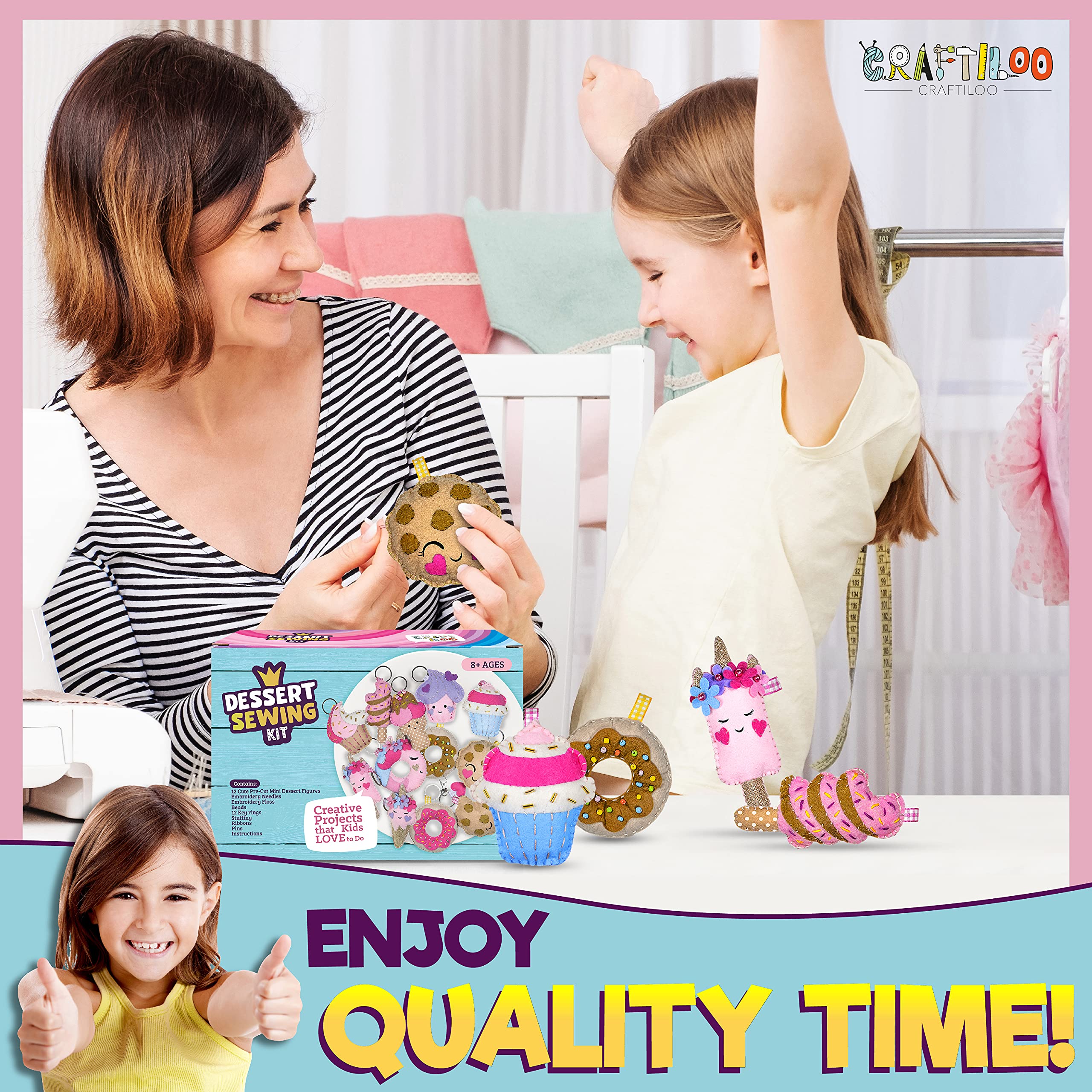 Craftiloo keyrings and decorative supplies for embellishment