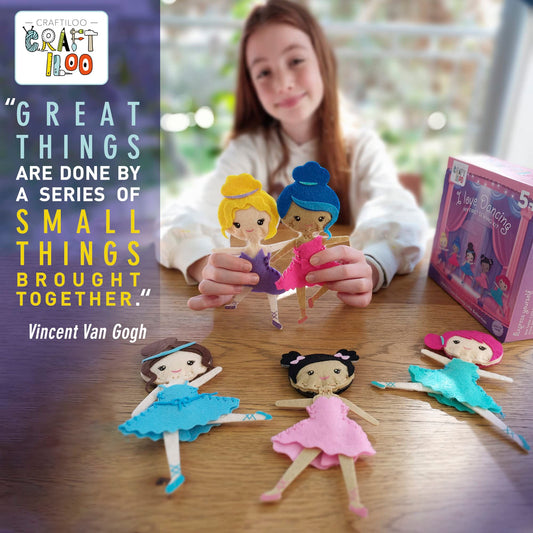 CRAFTILOO pre-cut felt pieces simplify sewing for beginners and promote confident stitching.