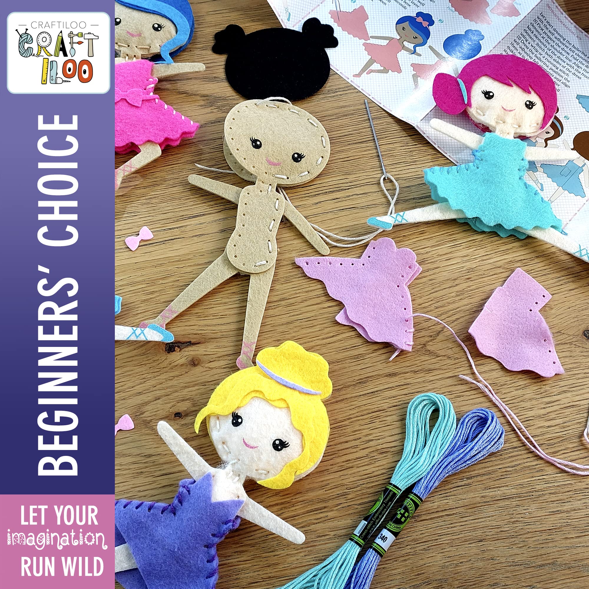 CRAFTILOO box doubles as a ballet stage for extra pretend play.