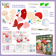 Craftiloo stuffed fairy dolls ready to cuddle and role-play.